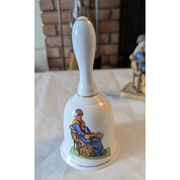 Norman Rockwell "Bedtime" Collection Plate Figurine Bell Mug Nursery Decoration - Picture 5 of 12